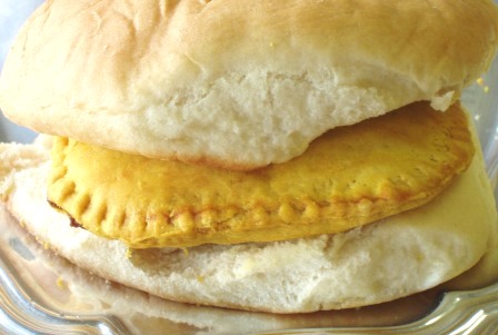 Famous Jamaican Patty and Coco Bread.  Coco bread goes well with jamaican beef patties, chicken patties, vegetable patties, shrimp patties, or soya patties.  You decide which Jamaican patty you'll wrap into a soft, buttery coco bread.  Jamaican food.  Jamaican culture.  Caribbean food.  Sam's Caribbean Marketplace.