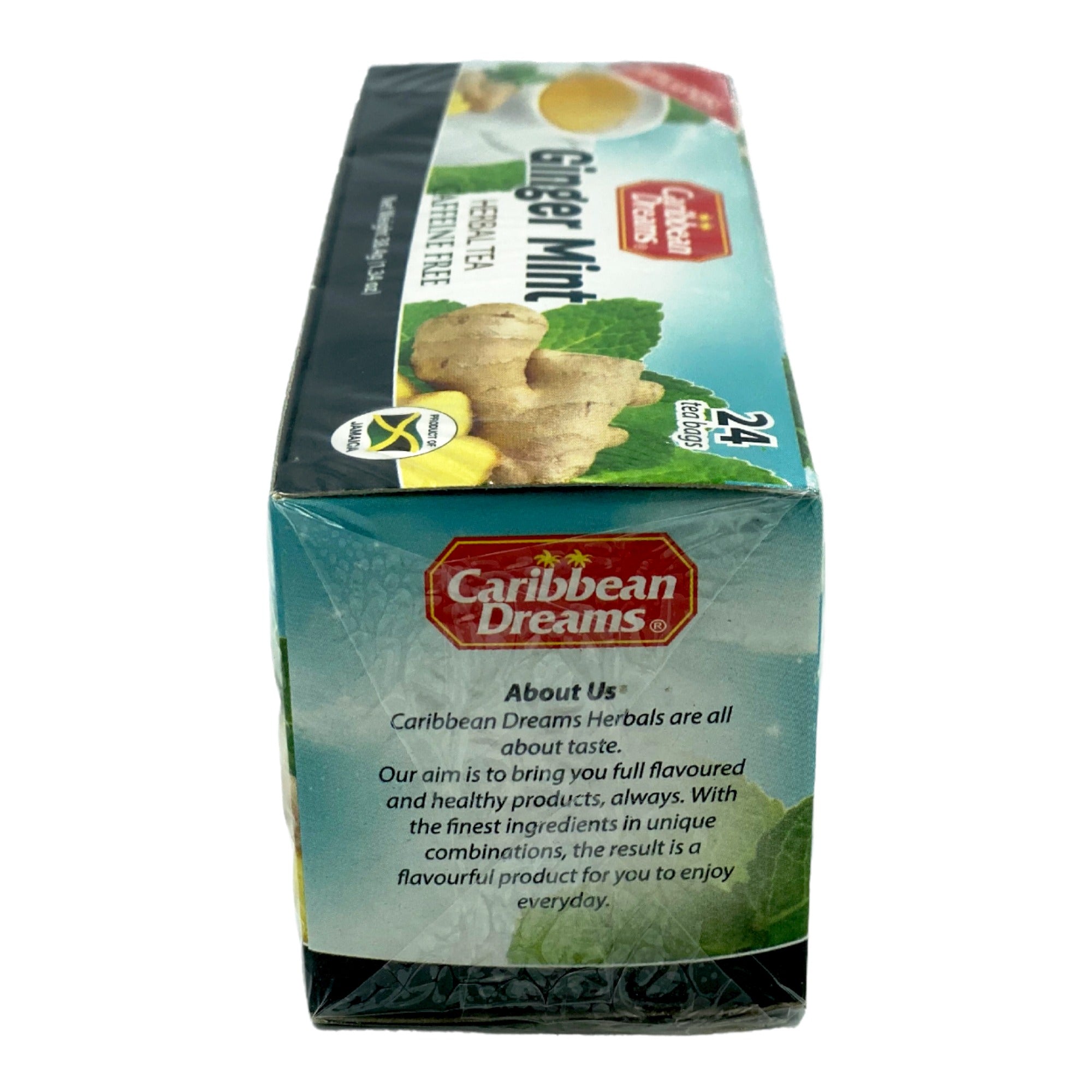 CARIBBEAN DREAMS GREEN TEA & MINT TEA - 24 TEA BAGS 38.4G (1.34OZ)