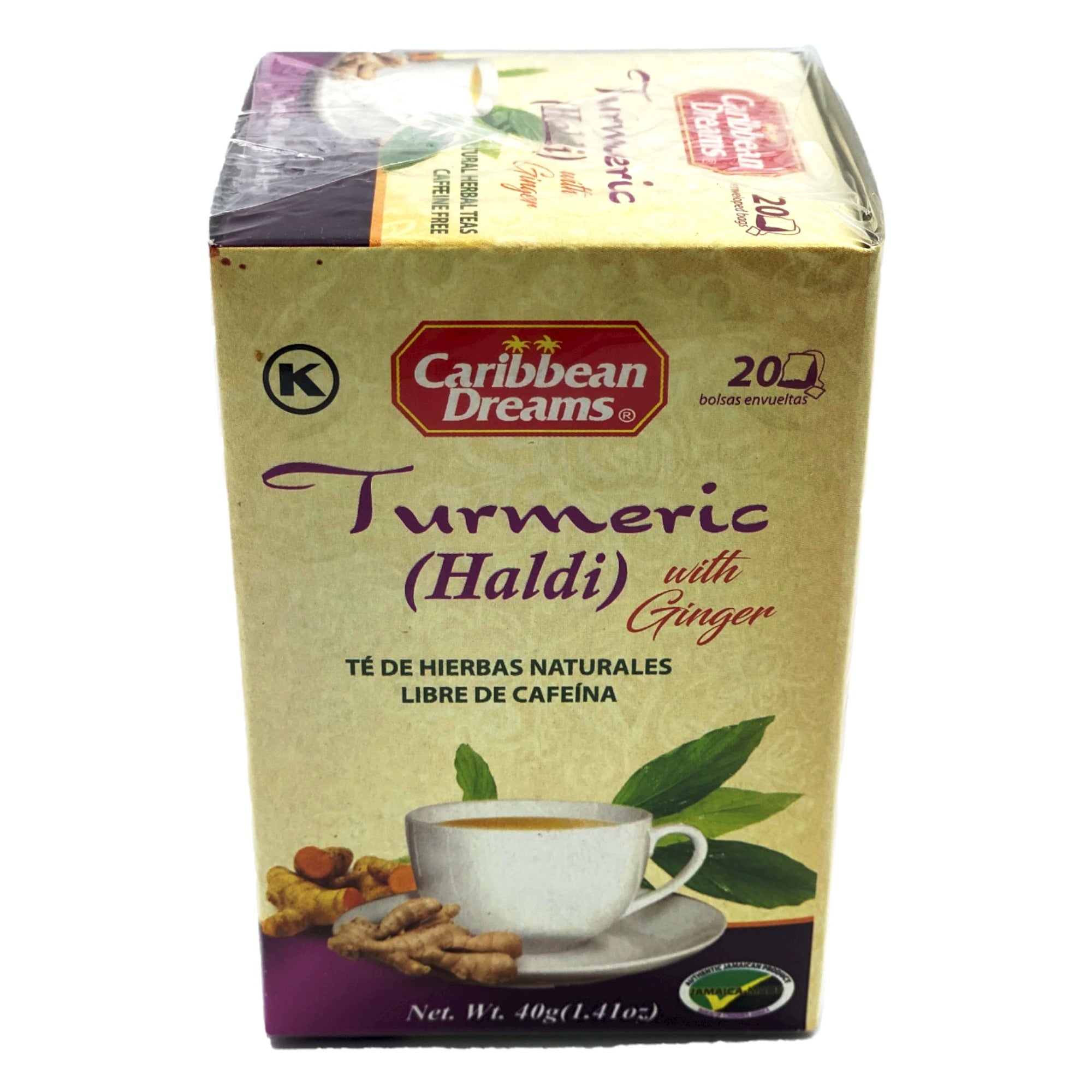 CARIBBEAN DREAMS TURMERIC TEA 40G (1.41OZ)
