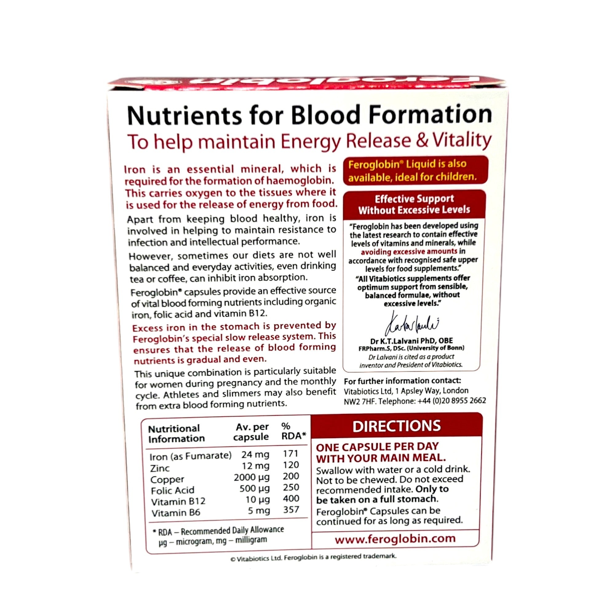 Feroglobin 30 Capsules