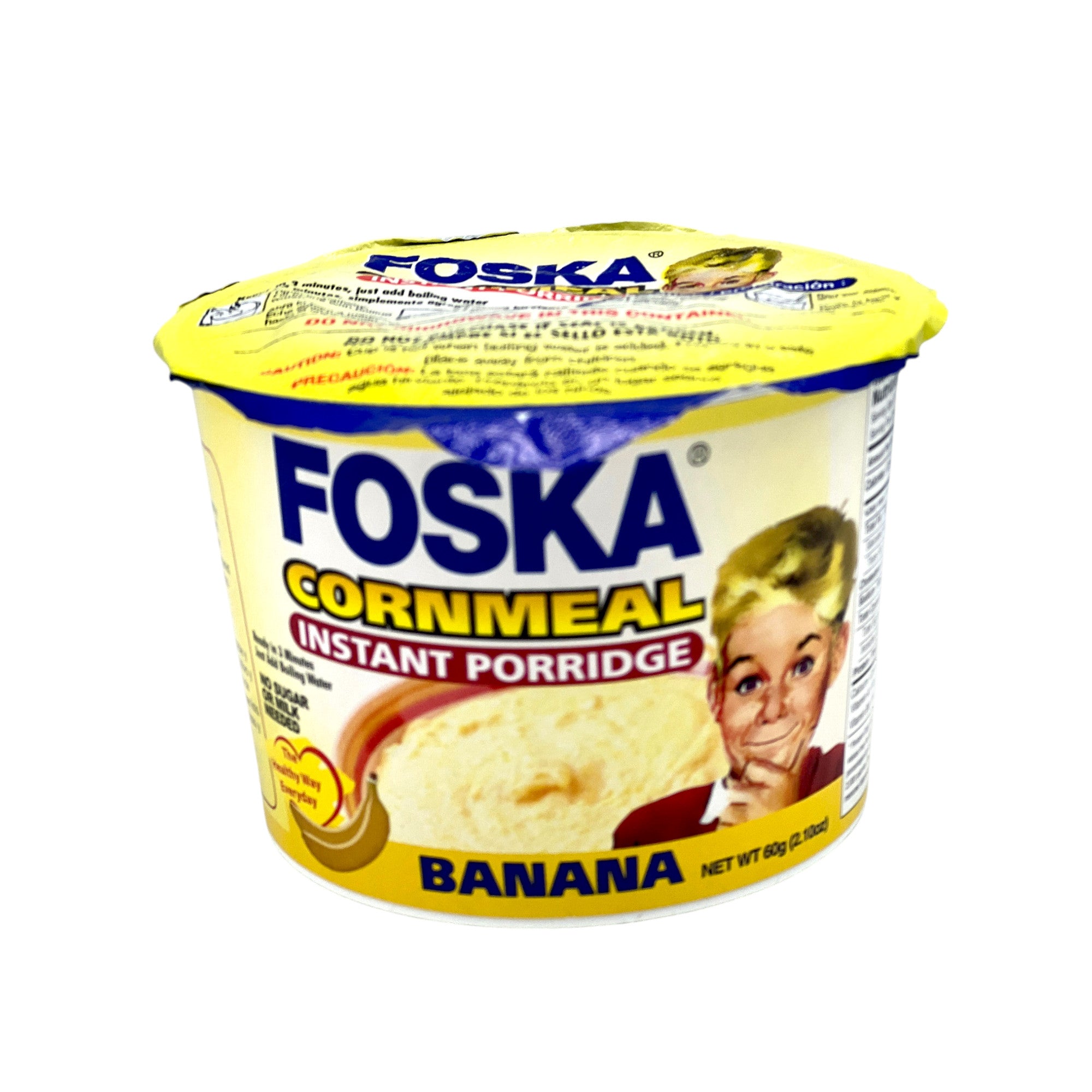 Foska Cornmeal Banana Instant Porridge 2.1 Oz
