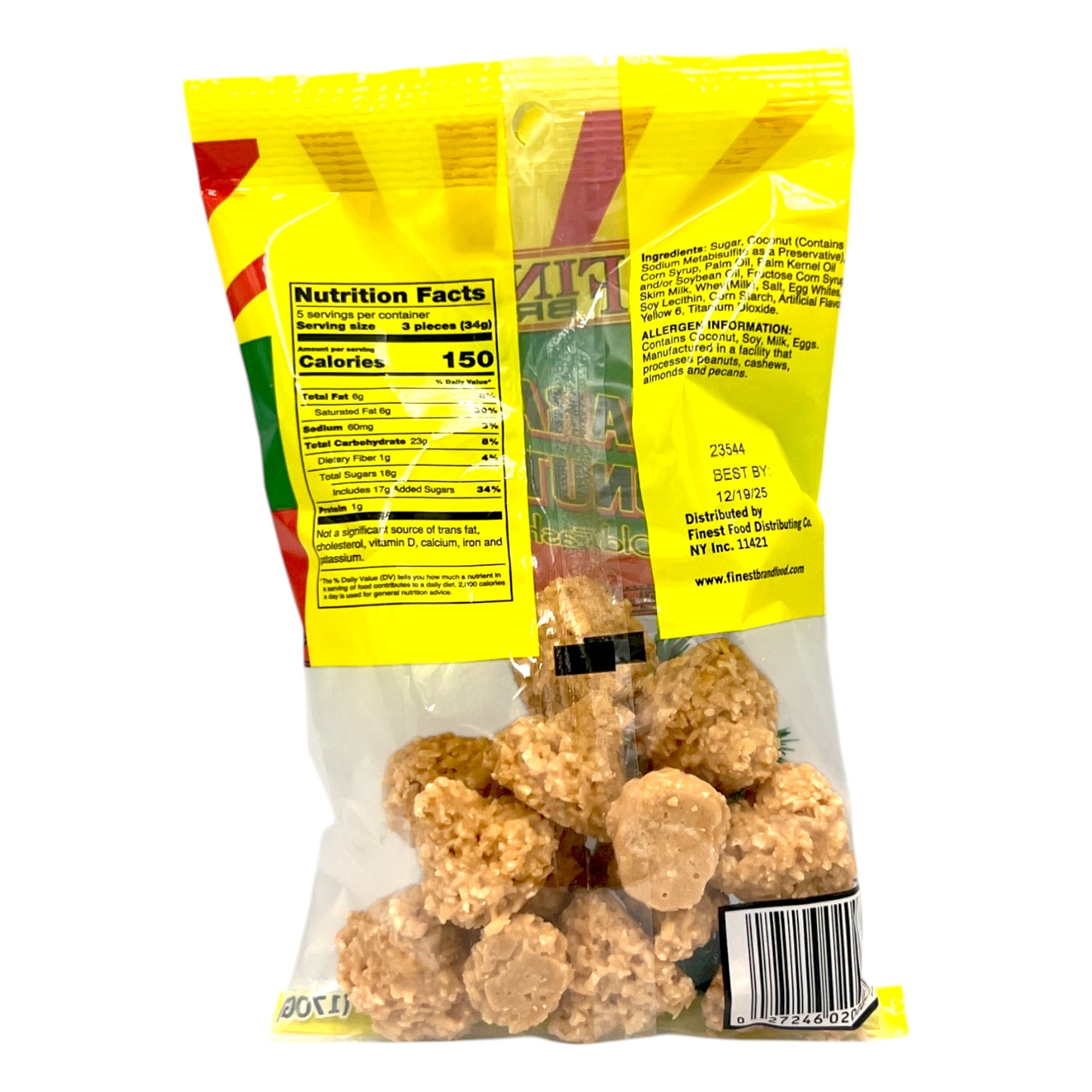 Finest Brand Caramel Coconut Treats 6 Oz.