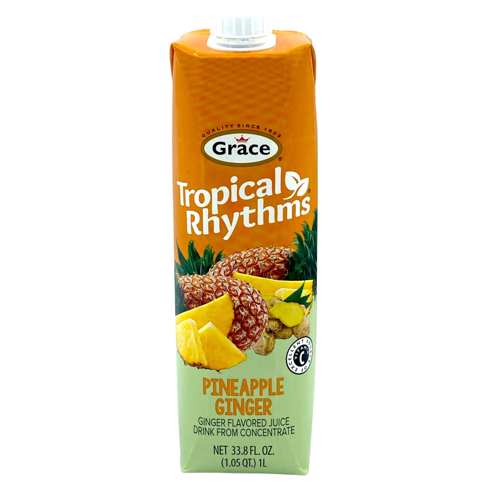 GRACE TROPICAL RHYTHMS PINEAPPLE GINGER 33.8 FL OZ.