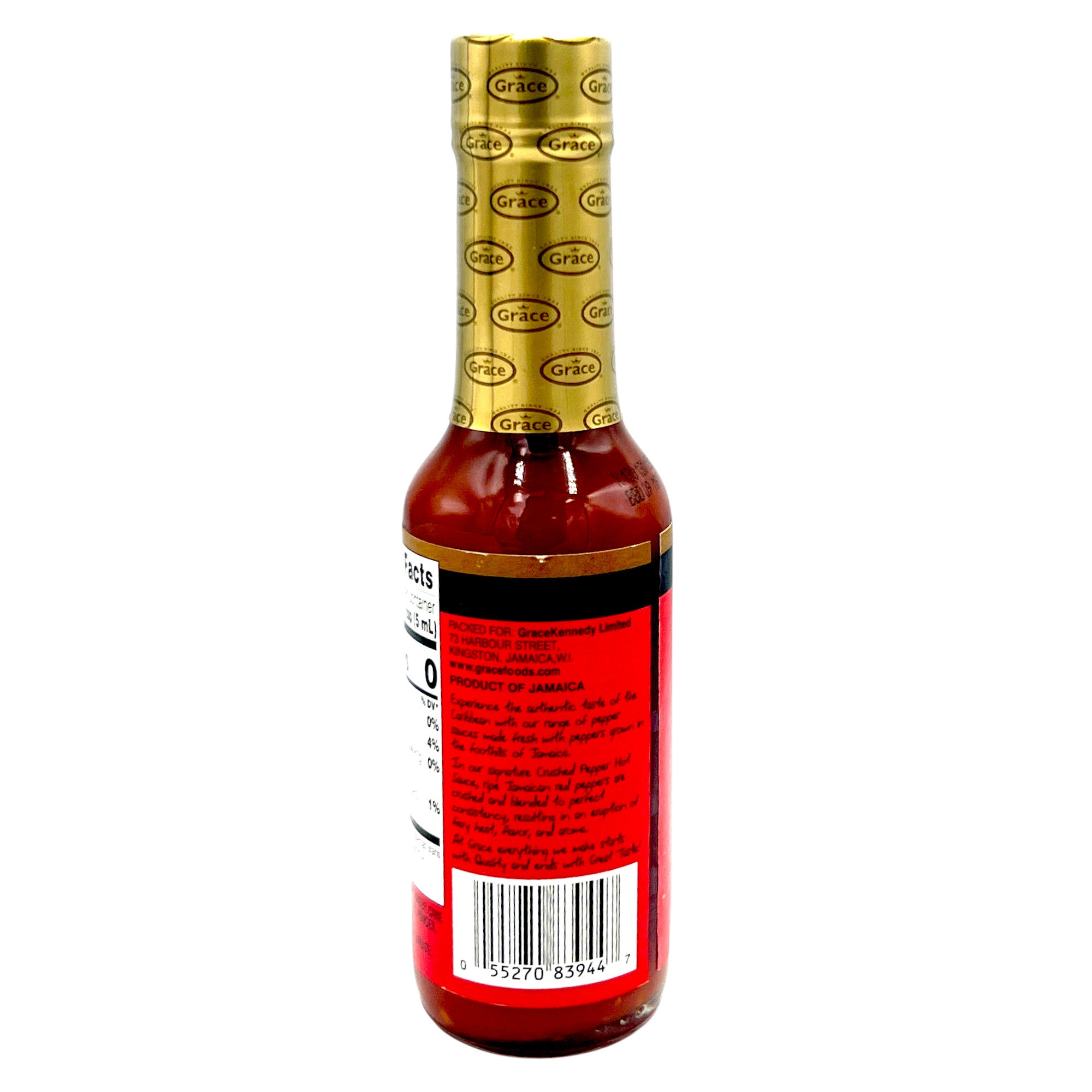 Grace Crushed Pepper Hot Sauce 4.8 Fl Oz.
