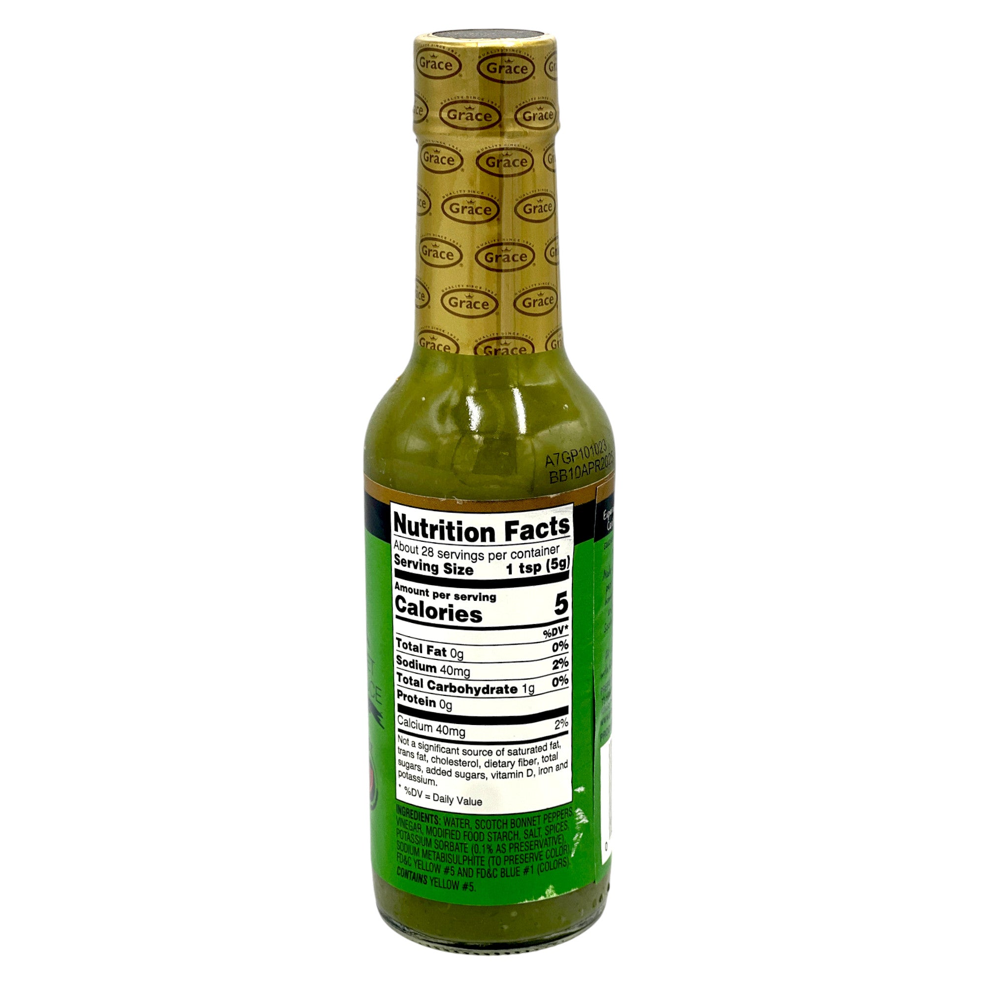 Grace Green Scotch Bonnet Hot Sauce 4.8 Oz. (142 Ml)