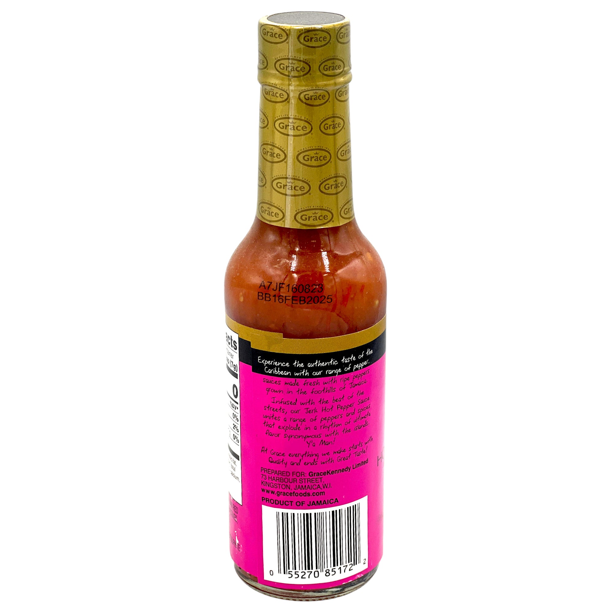 Grace Jerk Flavored Hot Pepper Sauce 4.8 Oz