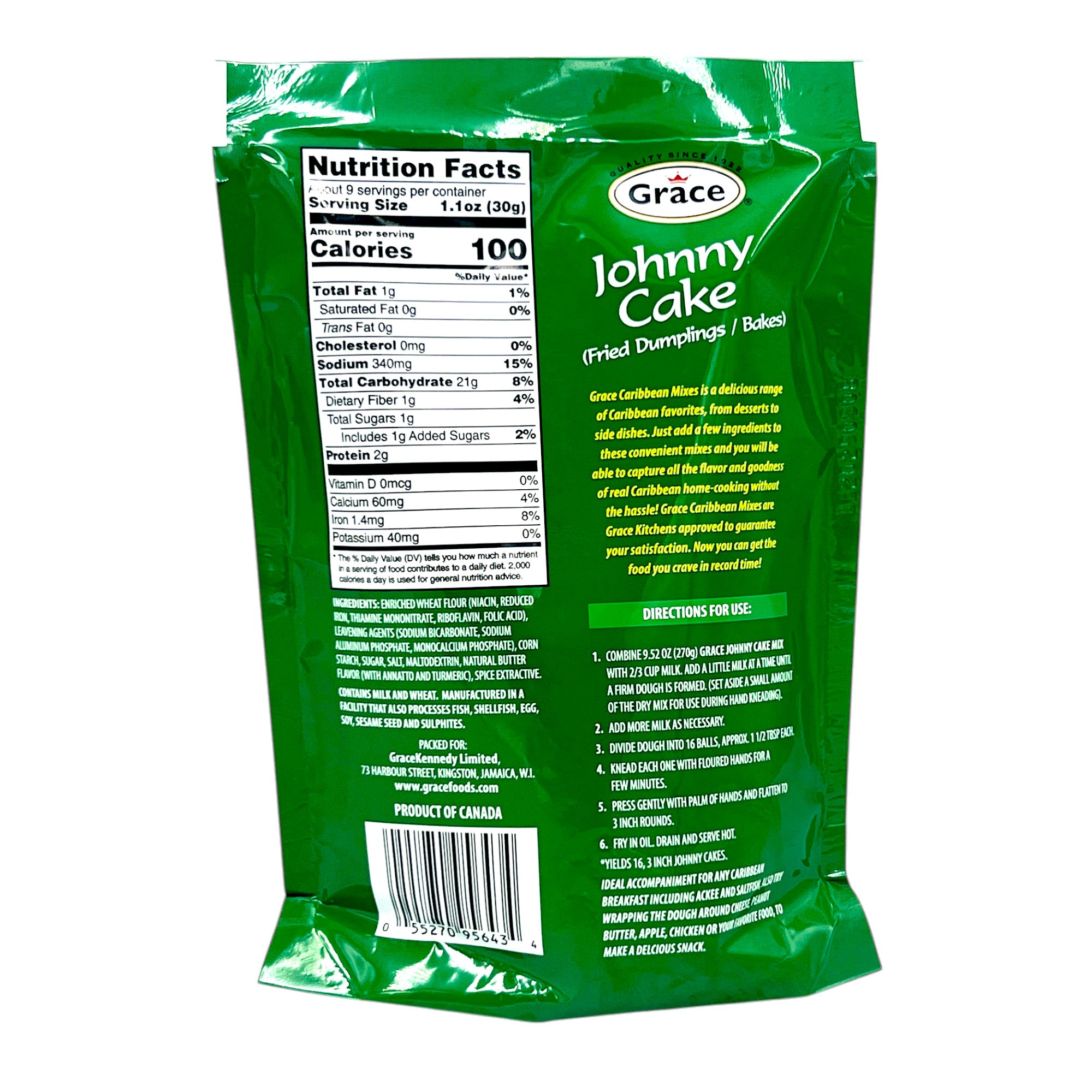Grace Johnny Cake 9.5 Oz (270 G)