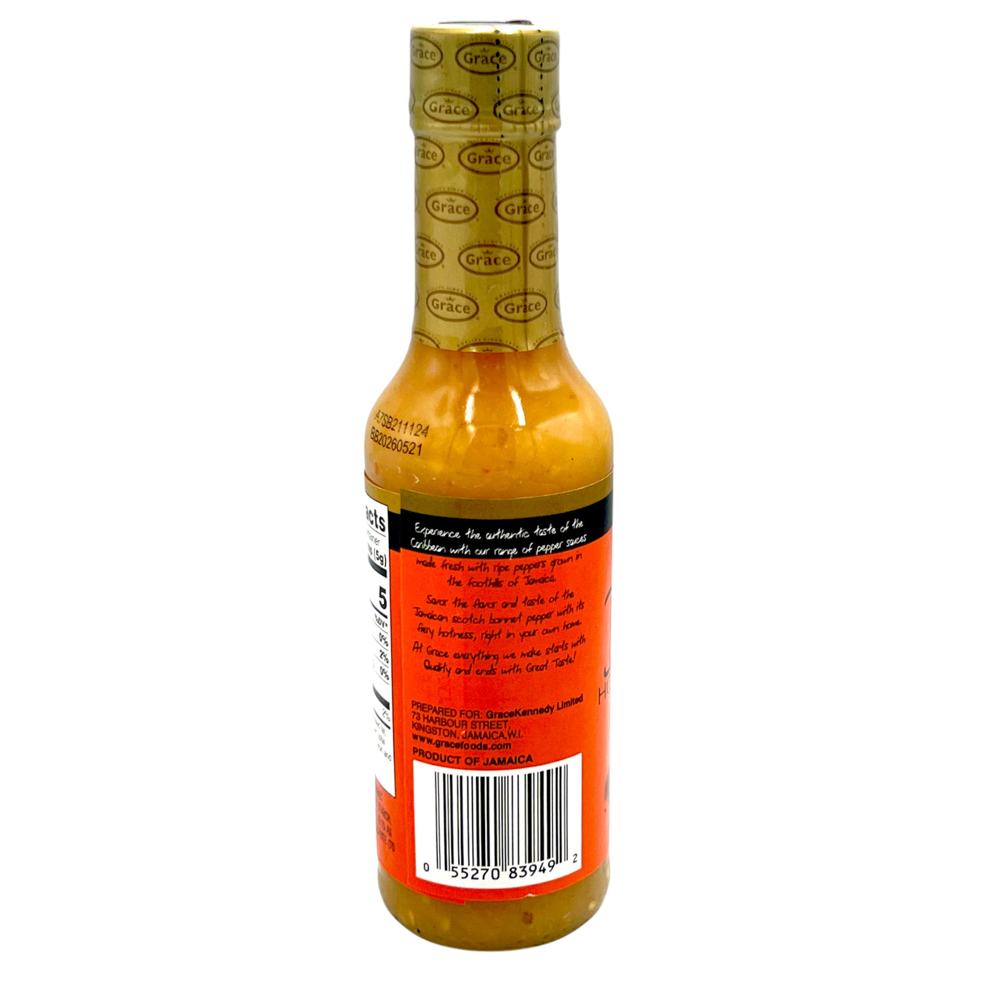 Grace Scotch Bonnet Hot Pepper Sauce 4.8 Fl Oz