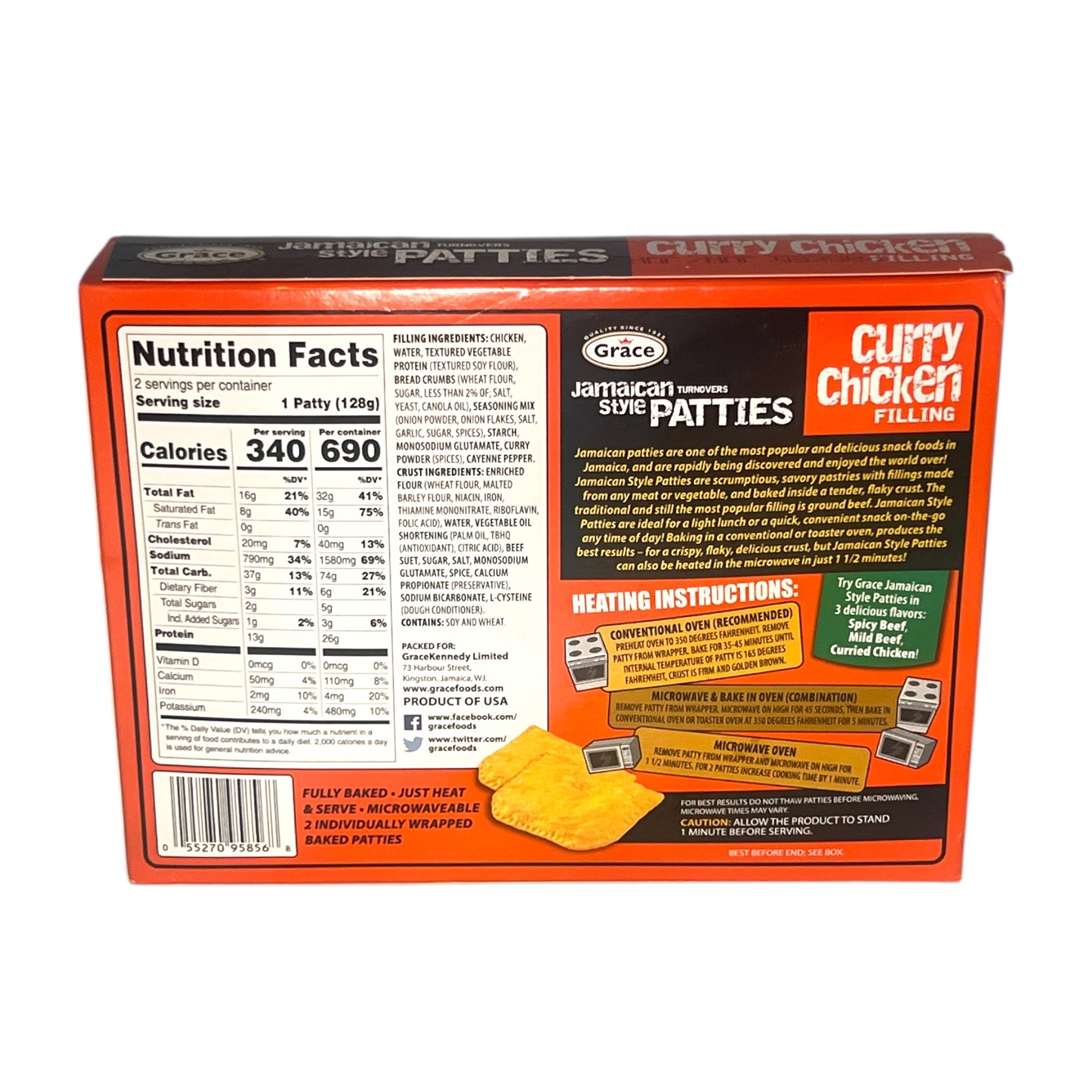 Grace Curry Chicken Patties 9 Oz 2