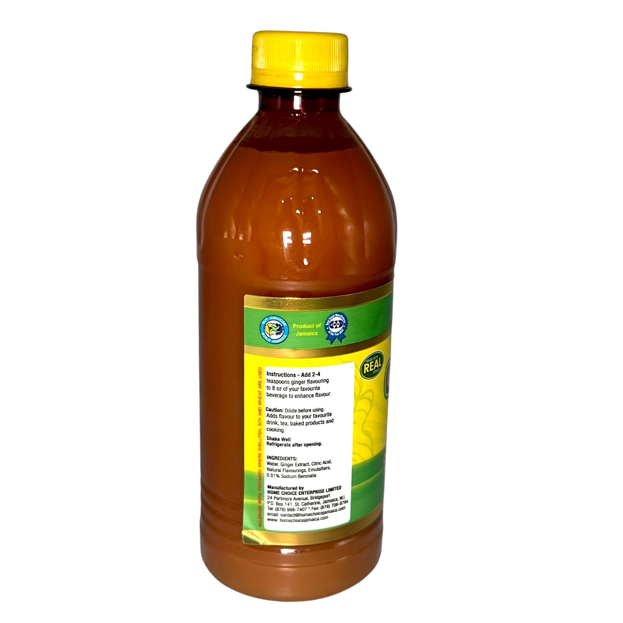 Home Choice Jamaican Ginger Flavouring Extract 16 Fl Oz (454Ml)