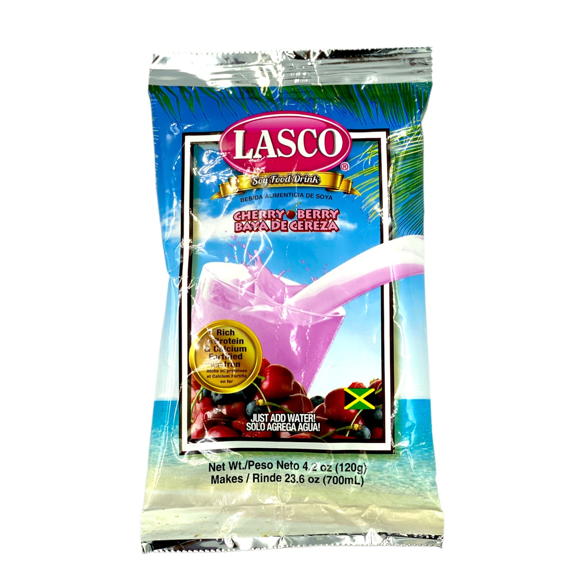 LASCO SOY FOOD DRINK CHERRY BERRY MIX 4.2 OZ (120G).