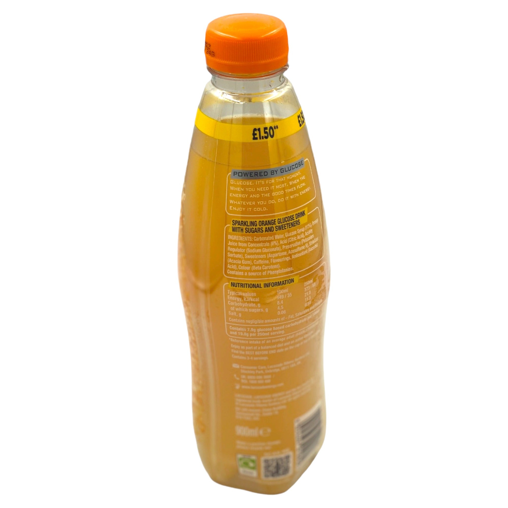 LUCOZADE ORANGE 12.8 OZ
