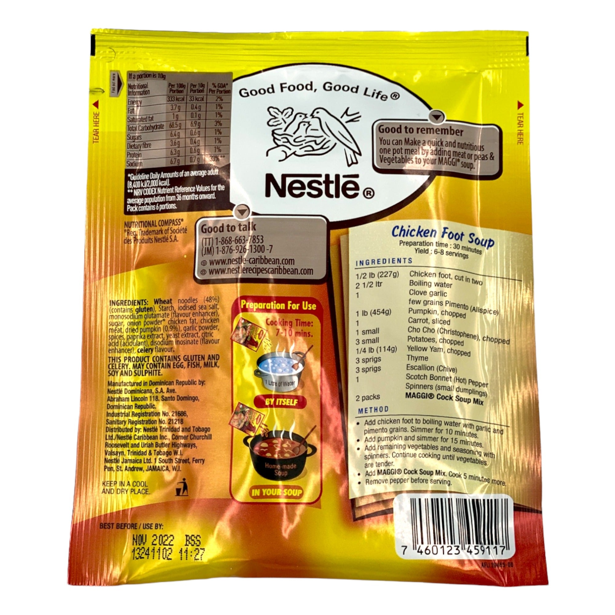 MAGGI JAMAICAN PUMPKIN COCK SOUP MIX 60 G