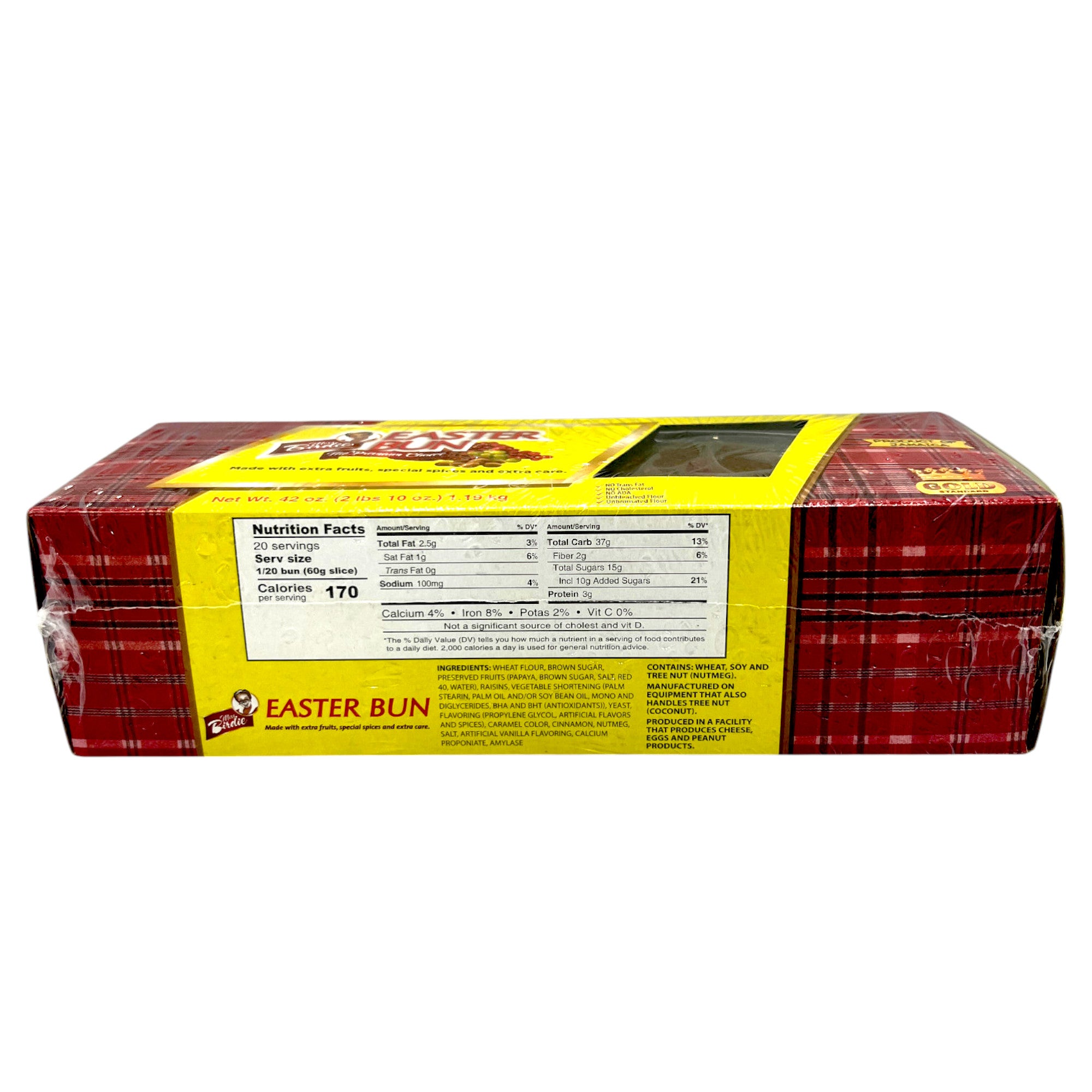 Miss Birdie Easter Bun 40 oz (1.1 Kg)- Miss Birdie Jamaican Easter Bun