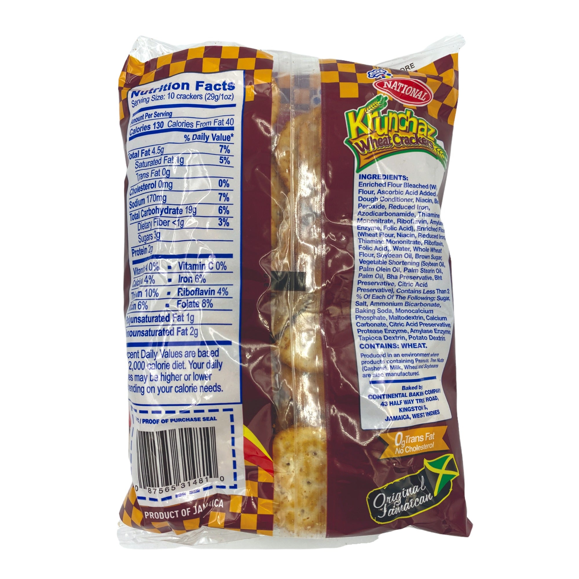 NATIONAL KRUNCHAZ WHEAT CRACKERS 112G