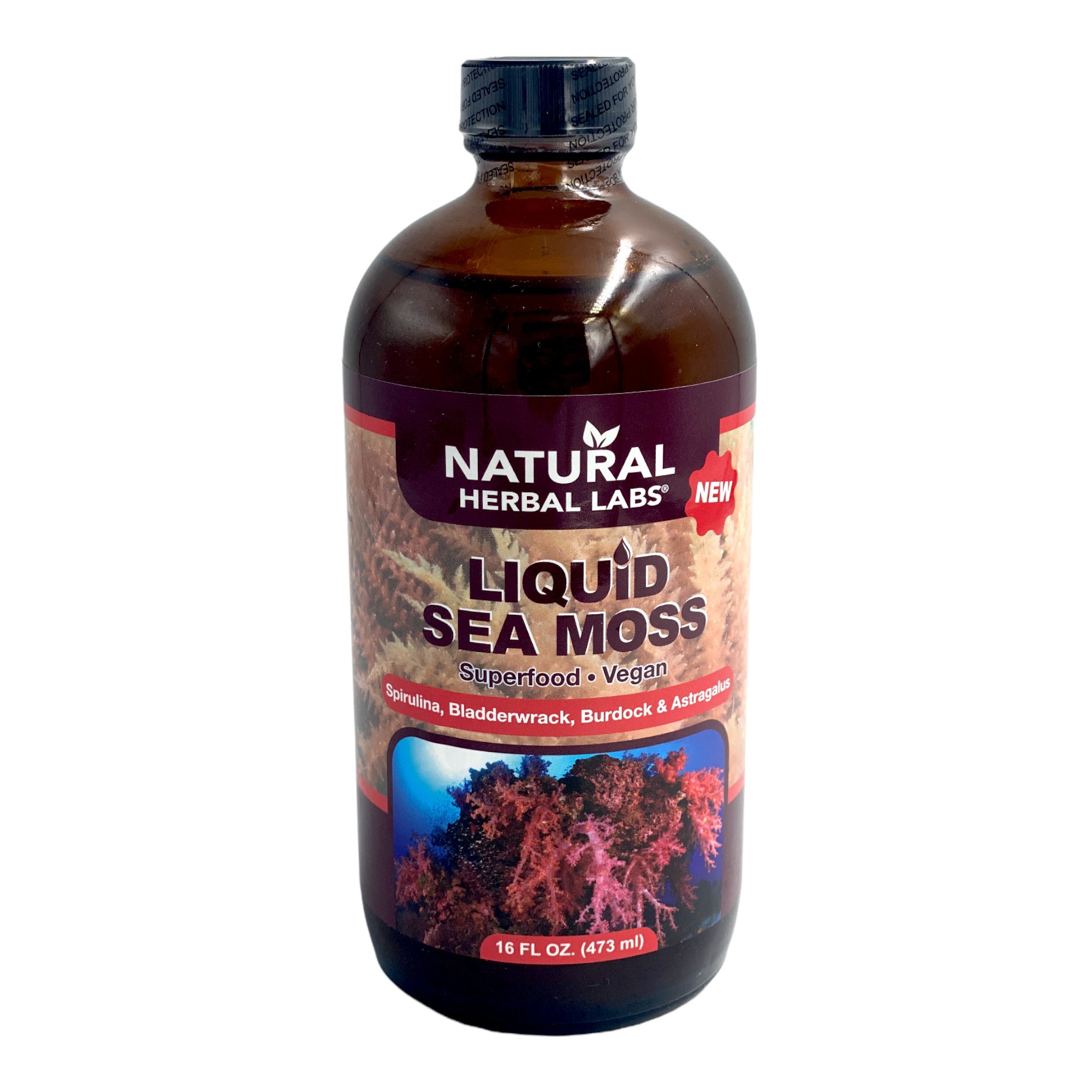 NATURAL HERBAL LABS LIQUID SEA MOSS 16 OZ