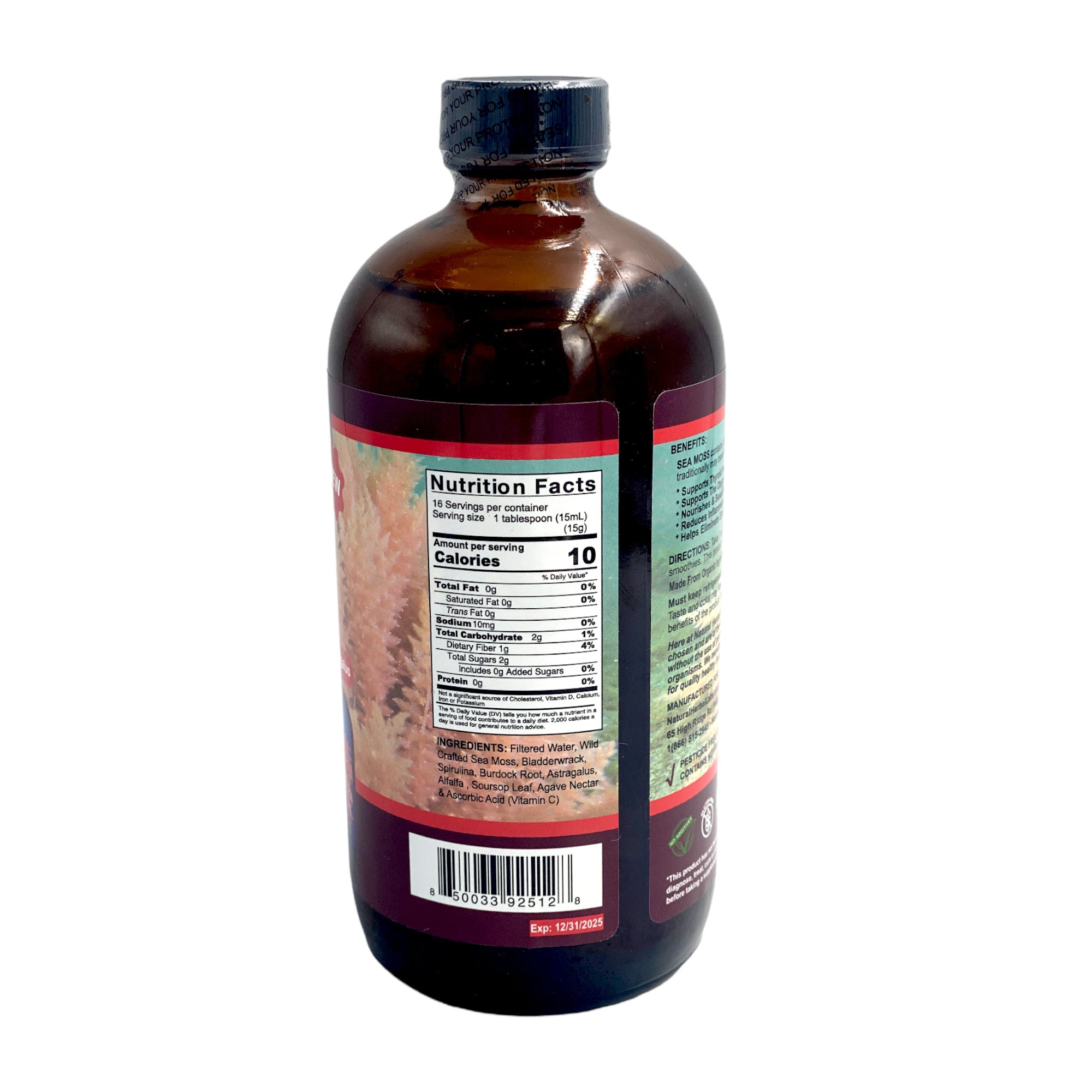 NATURAL HERBAL LABS LIQUID SEA MOSS 16 OZ
