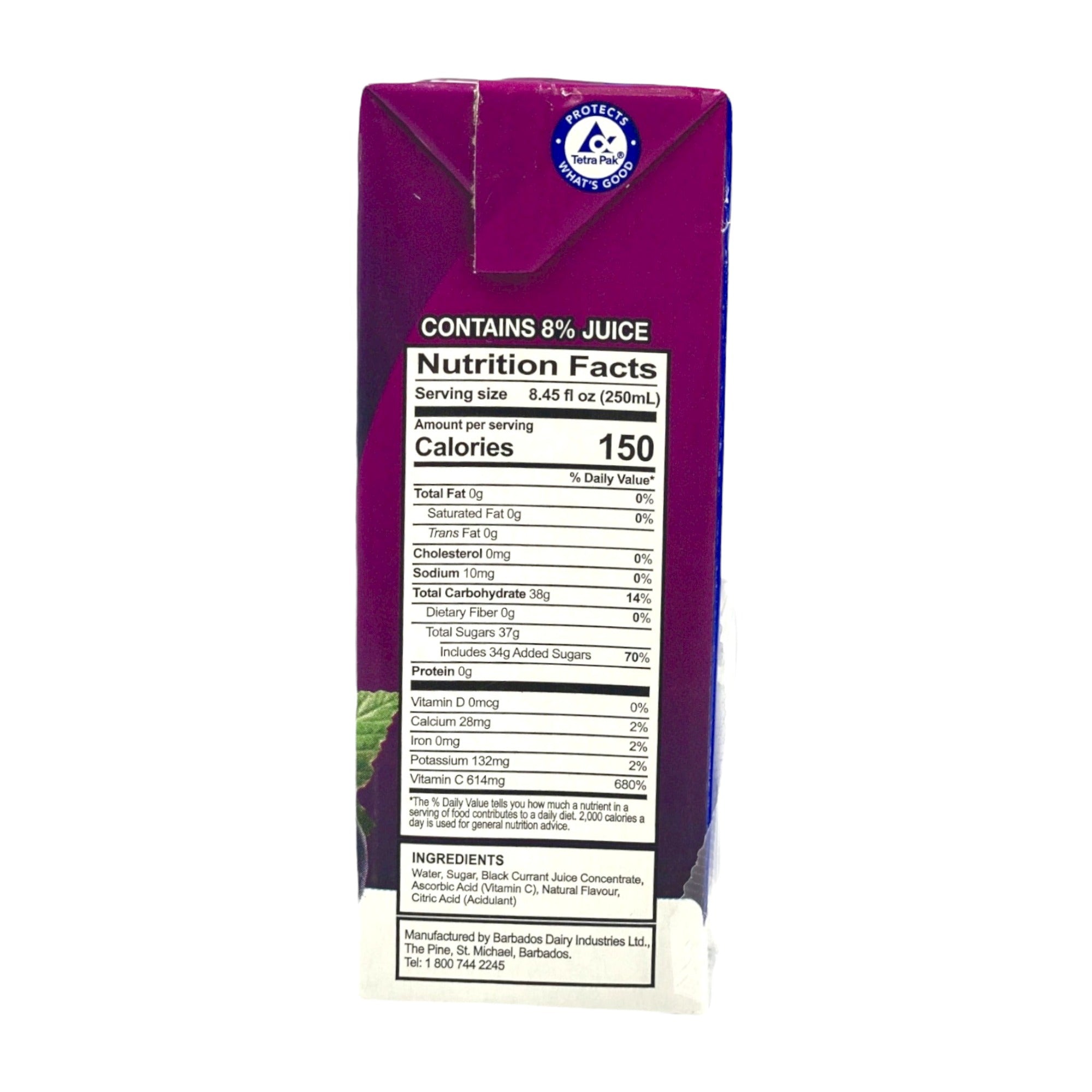 PINEHILL BLACK CURRANT JUICE 250 ML