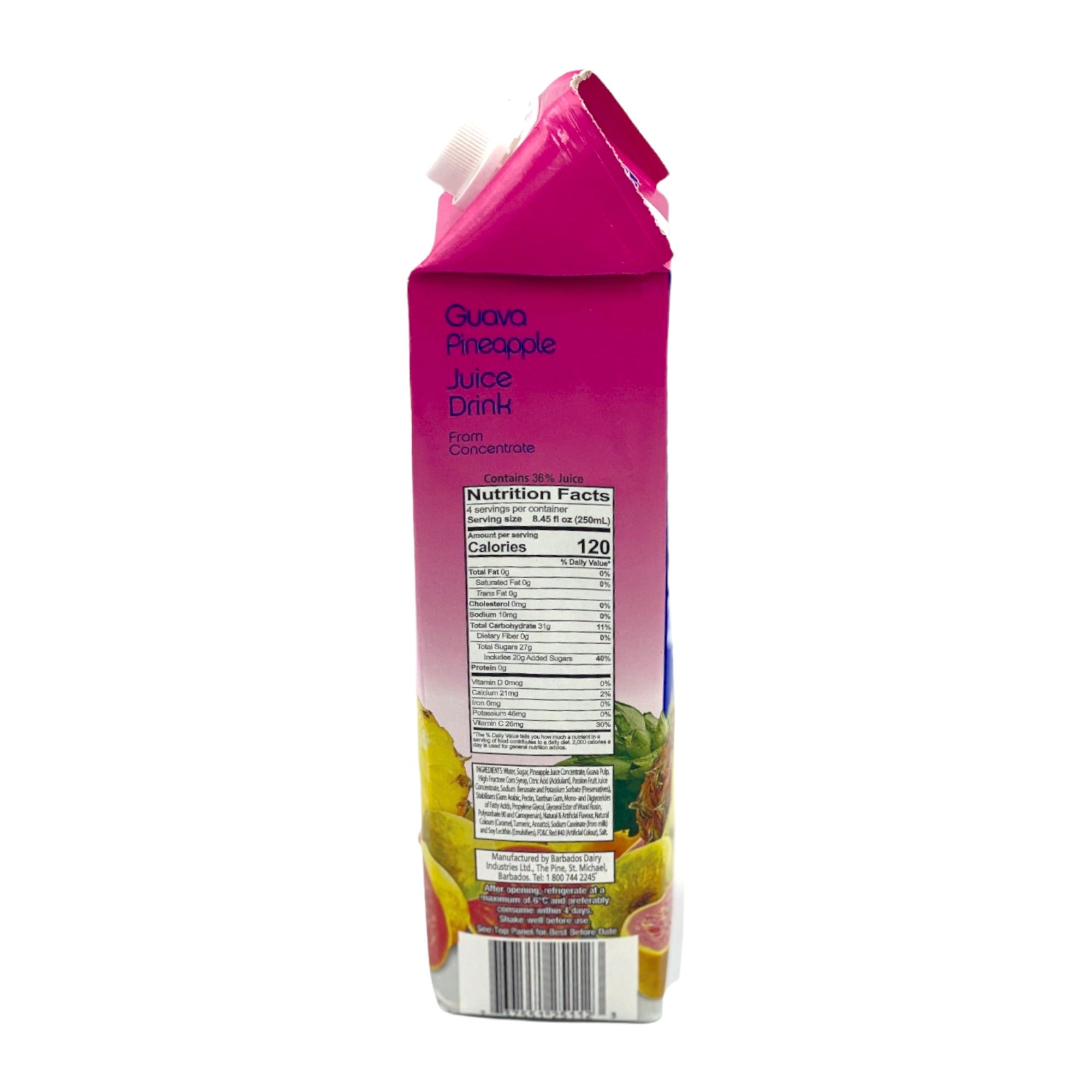 PINEHILL GUAVA PINEAPPLE DRNK 1 LITRE (33.8 OZ)
