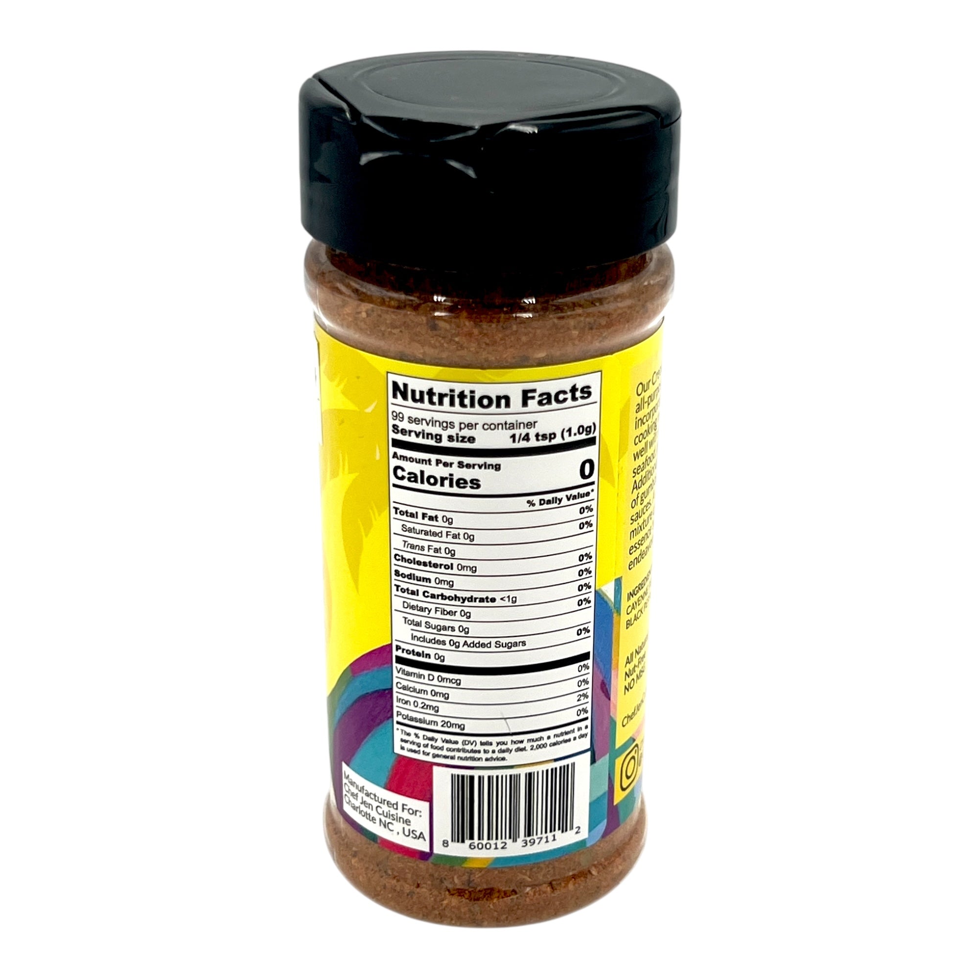 Chef Jen Cuisine Koko Kreole Seasoning 5 Oz.