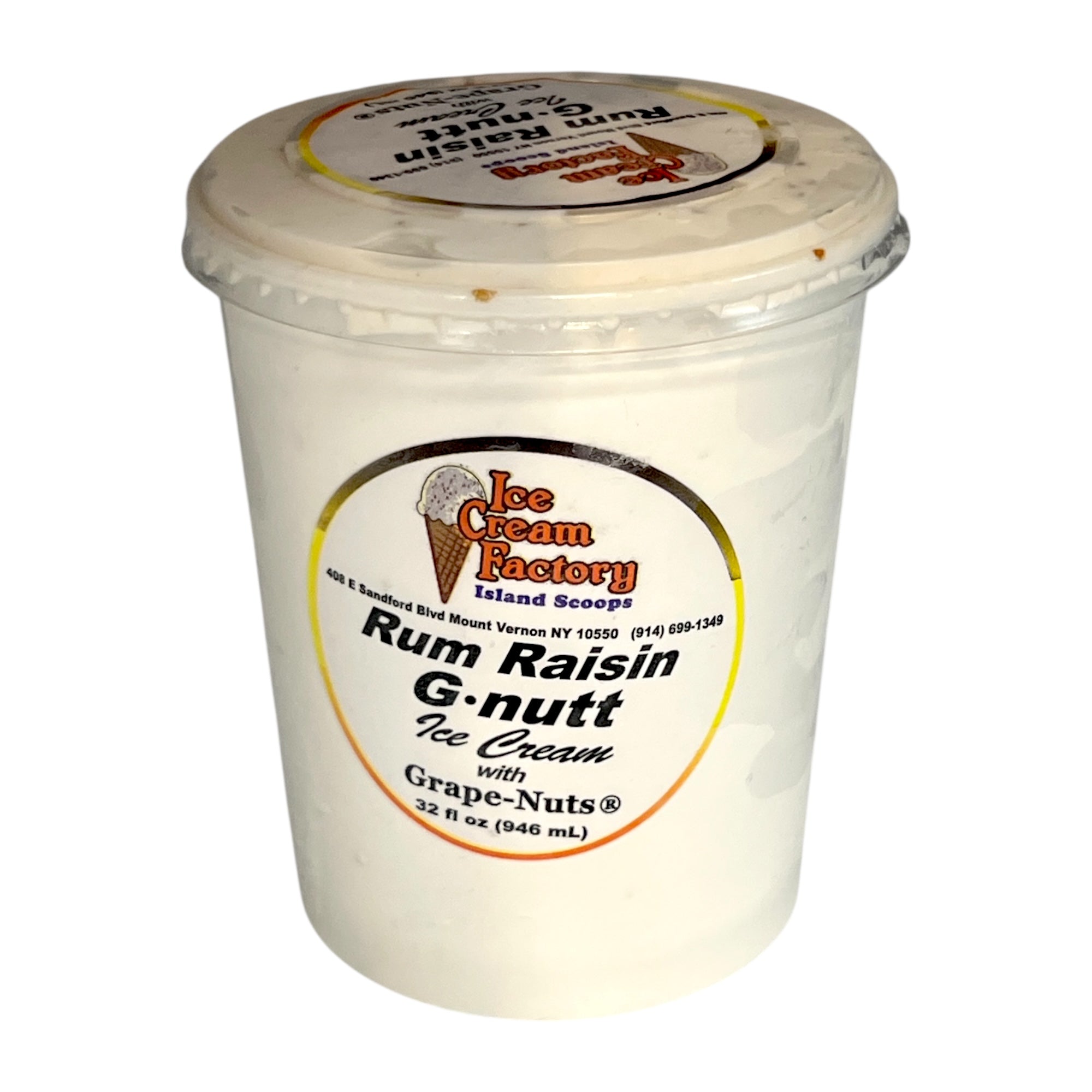 Ice Cream Factory Rum Raisin Grapenut - Quart