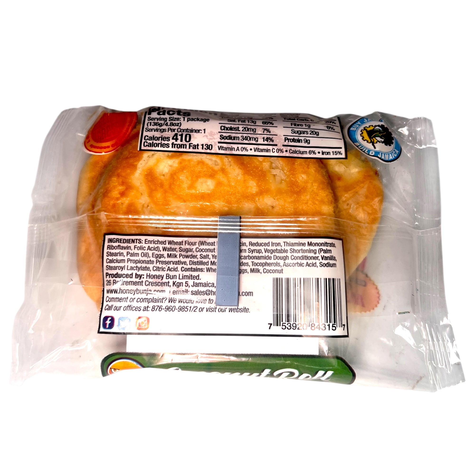 Honey Bun Coconut Roll 4.8 Oz.