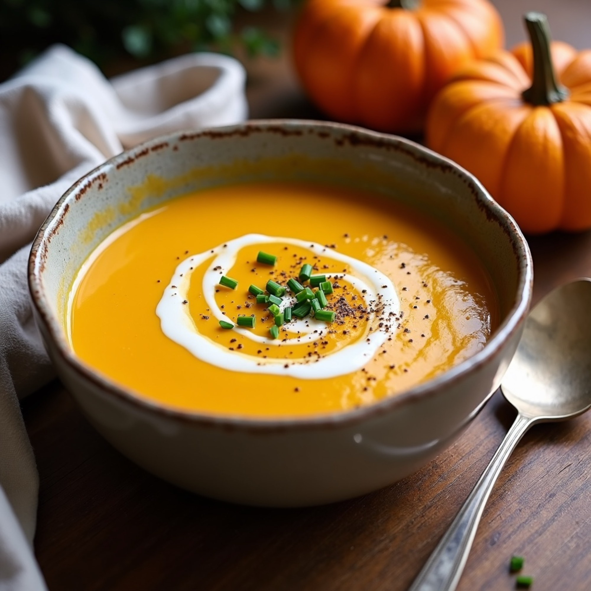 SOUP: SWEET POTATO-PUMPKIN SOUP