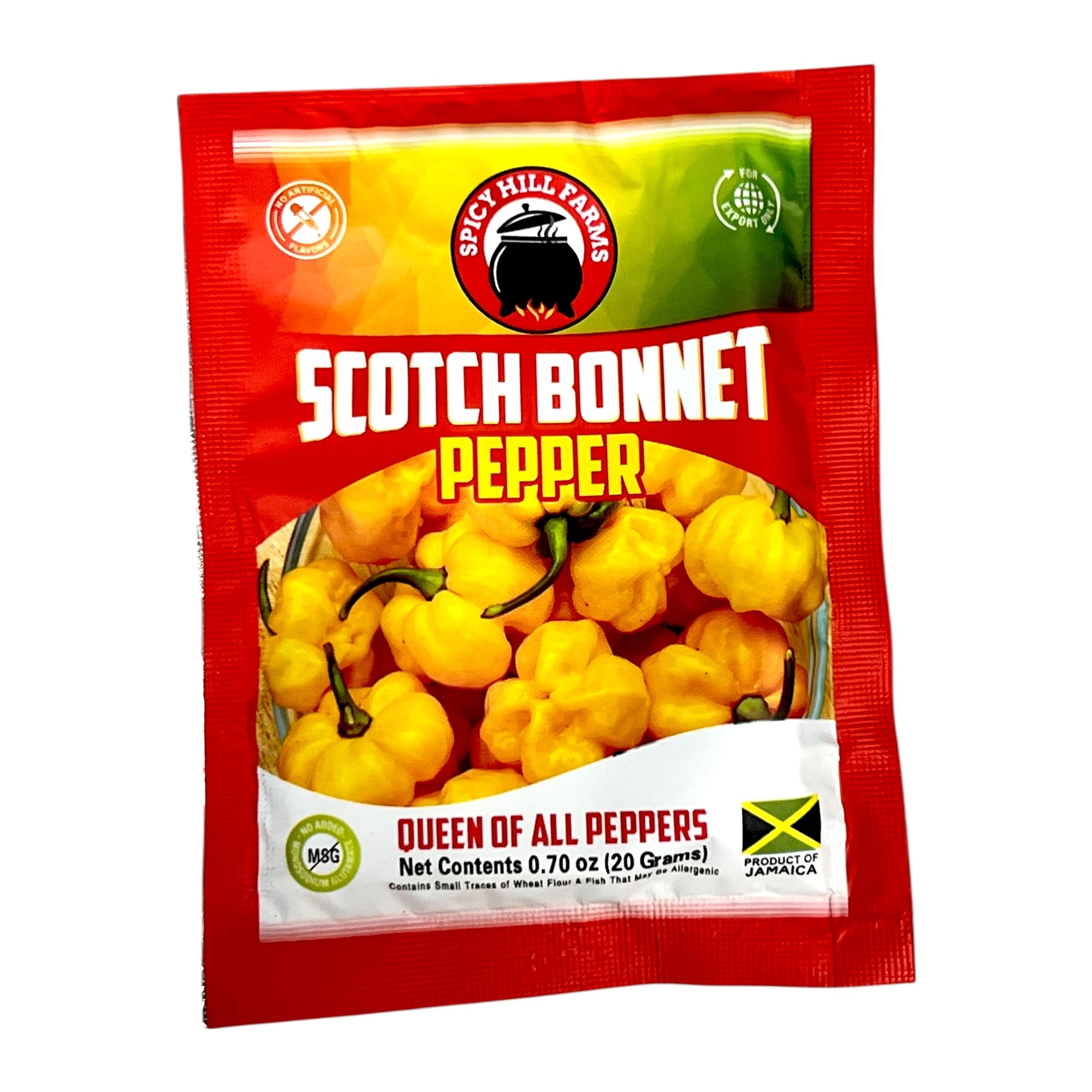 Spicy Hill Farms Scotch Bonnet Pepper .70 Oz (20 Grams)