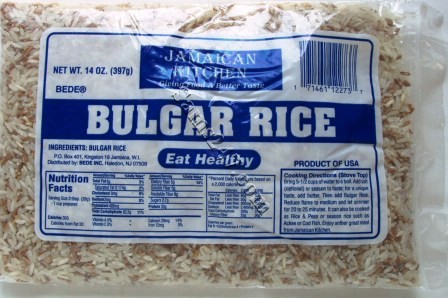 JAMAICAN KITCHEN BULGAR RICE 14 OZ. 

JAMAICAN KITCHEN BULGAR RICE 14 OZ.: available at Sam's Caribbean Marketplace, the Caribbean Superstore for the widest variety of Caribbean food, CDs, DVDs, and Jamaican Black Castor Oil (JBCO). 