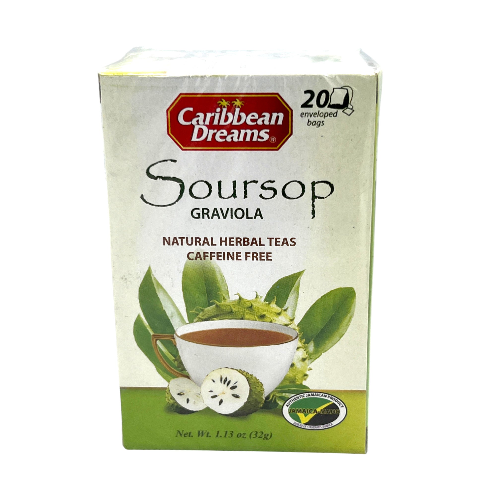 Caribbean Dreams Soursop Tea (20 Sachets) 1.13 Oz (32 G)