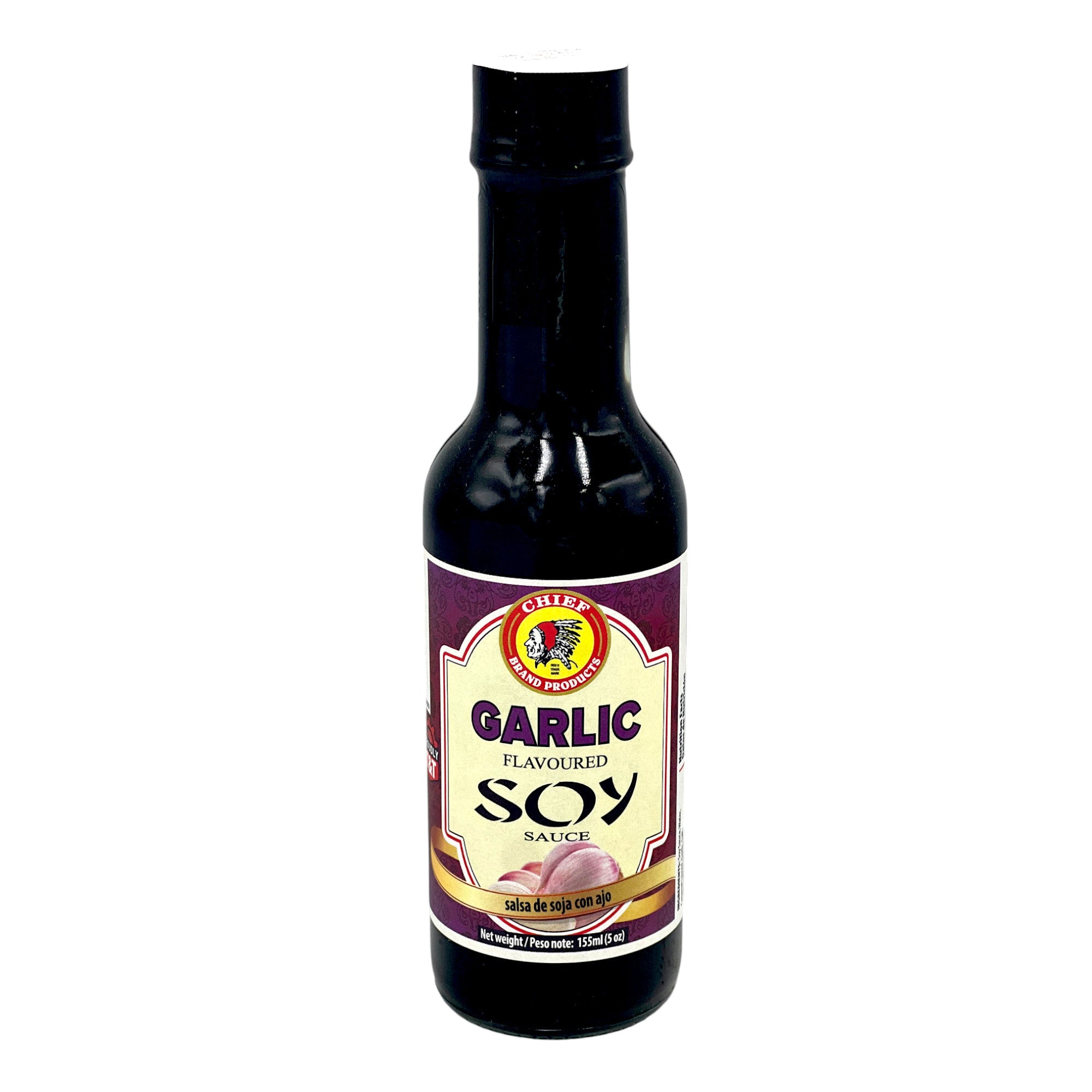 CHIEF GARLIC SOY SAUCE 5 OZ.