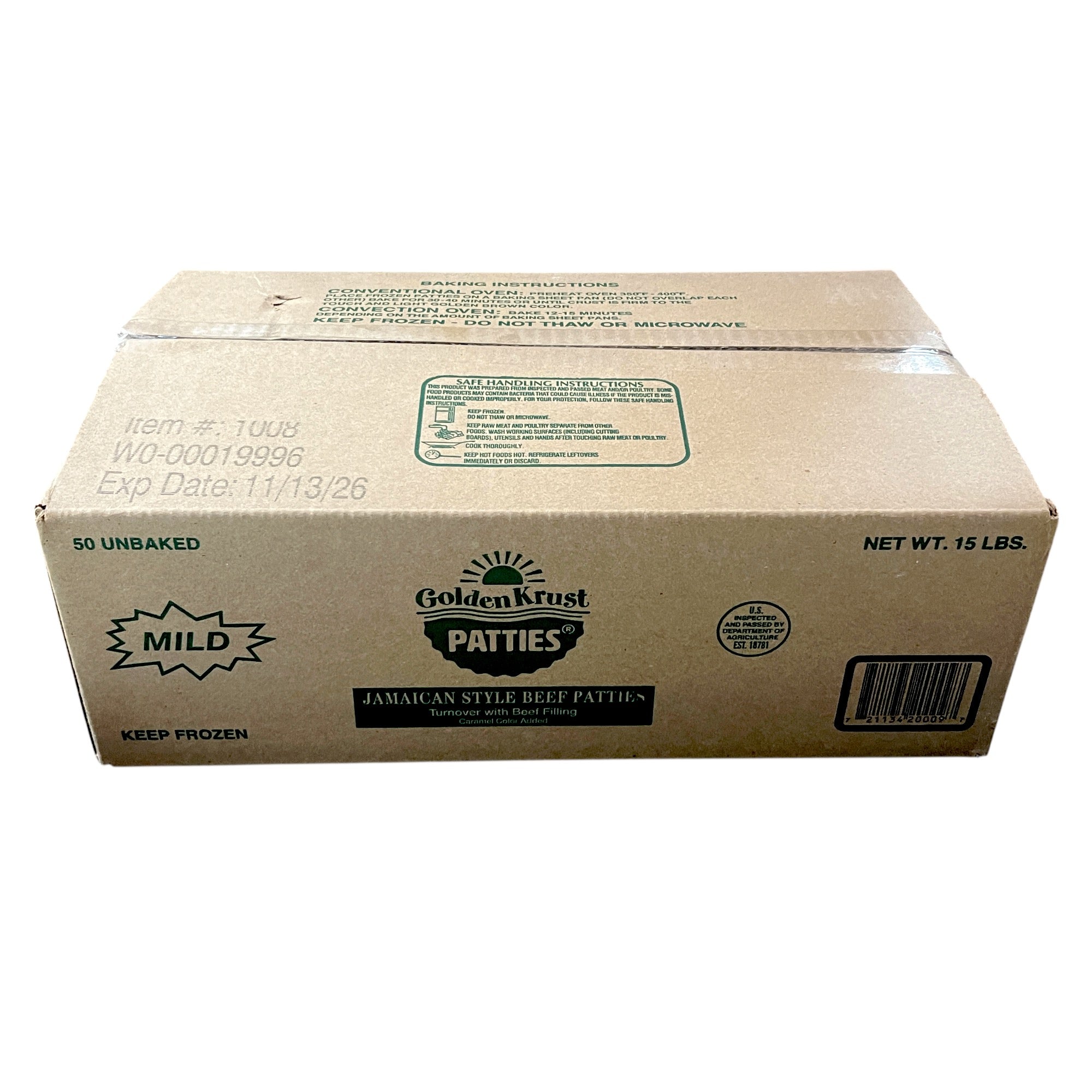 Golden Krust Bakery Patty - Wholesale