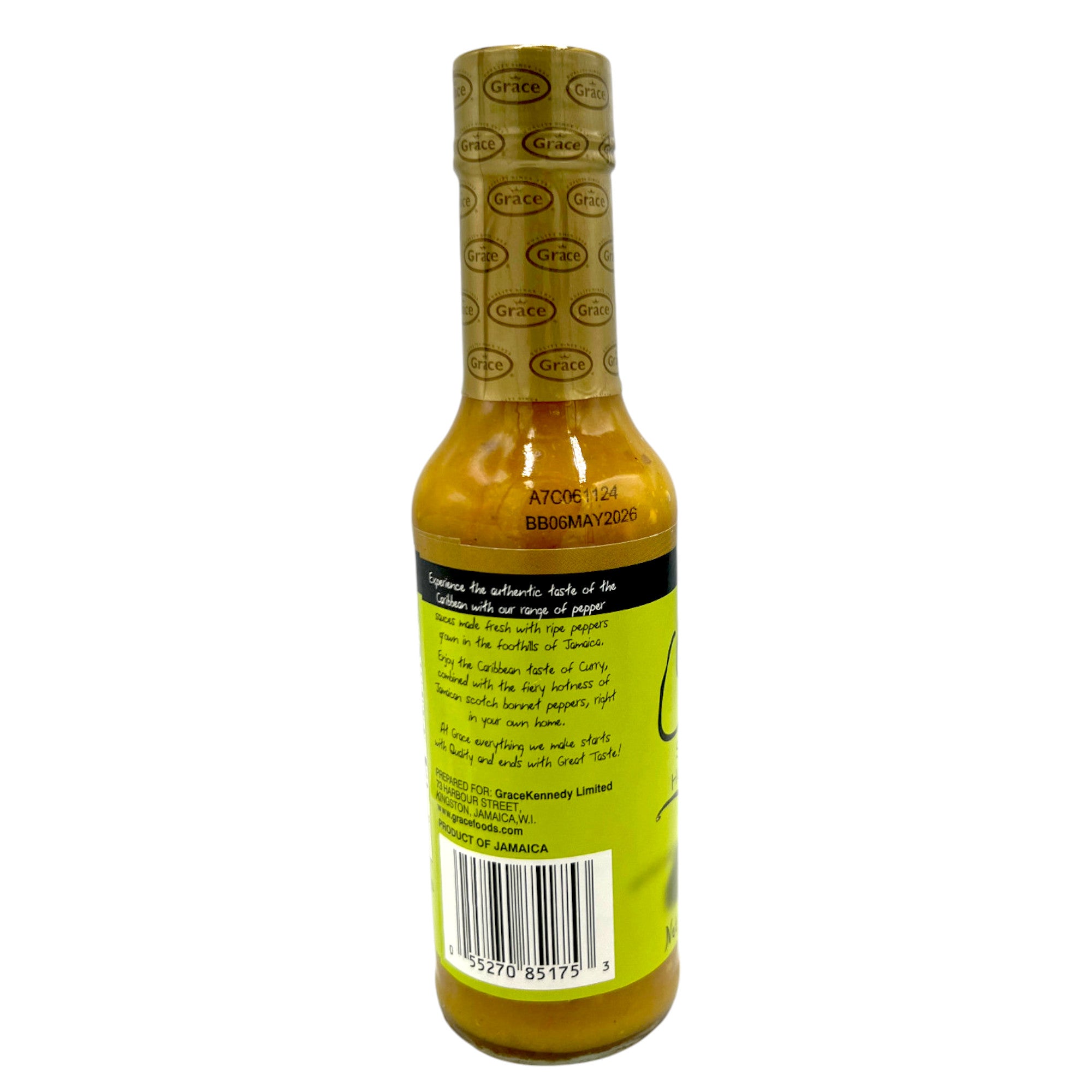 Grace Curry Scotch Bonnet Pepper Sauce 5 Oz