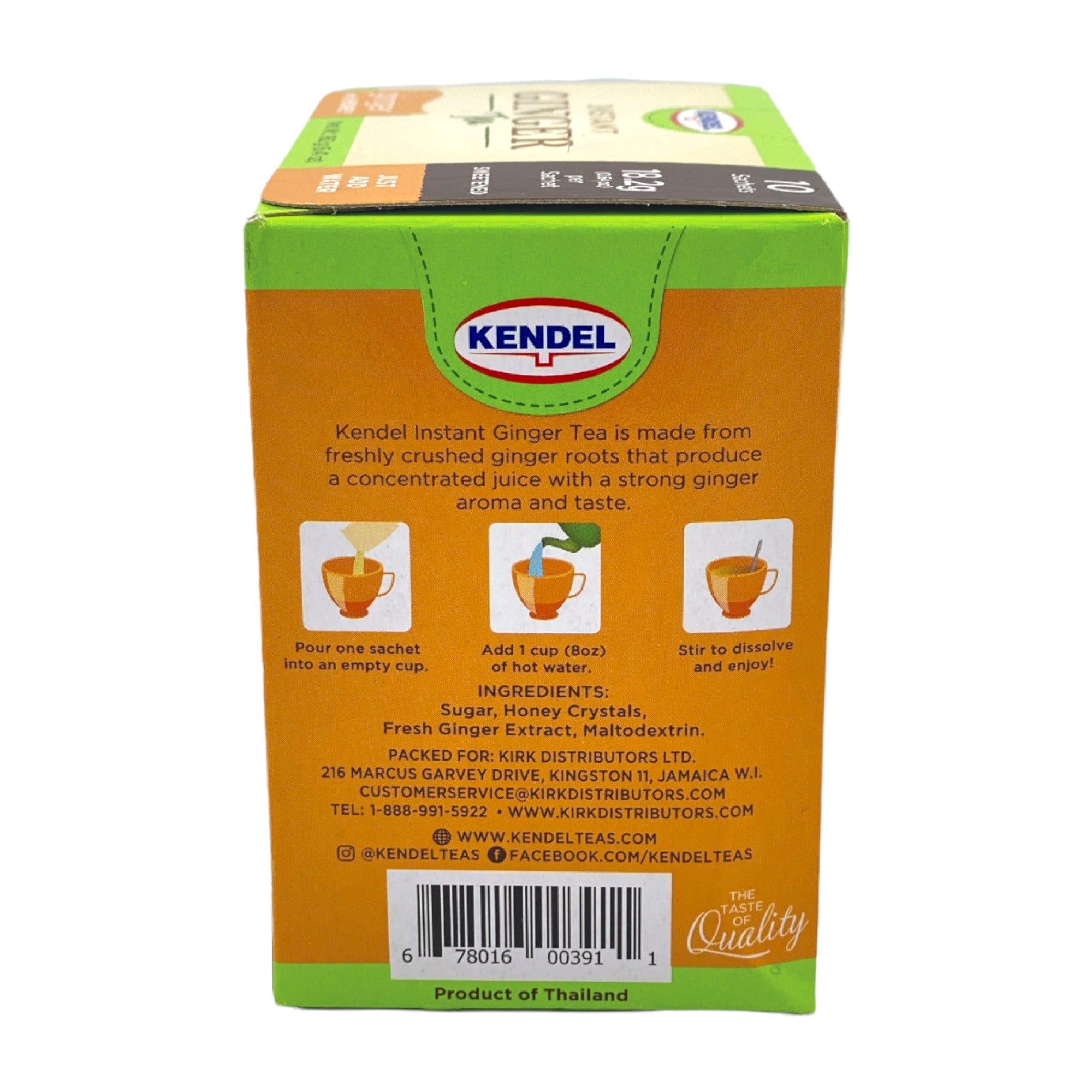 KENDEL INSTANT GINGER TEA 6.41 OZ