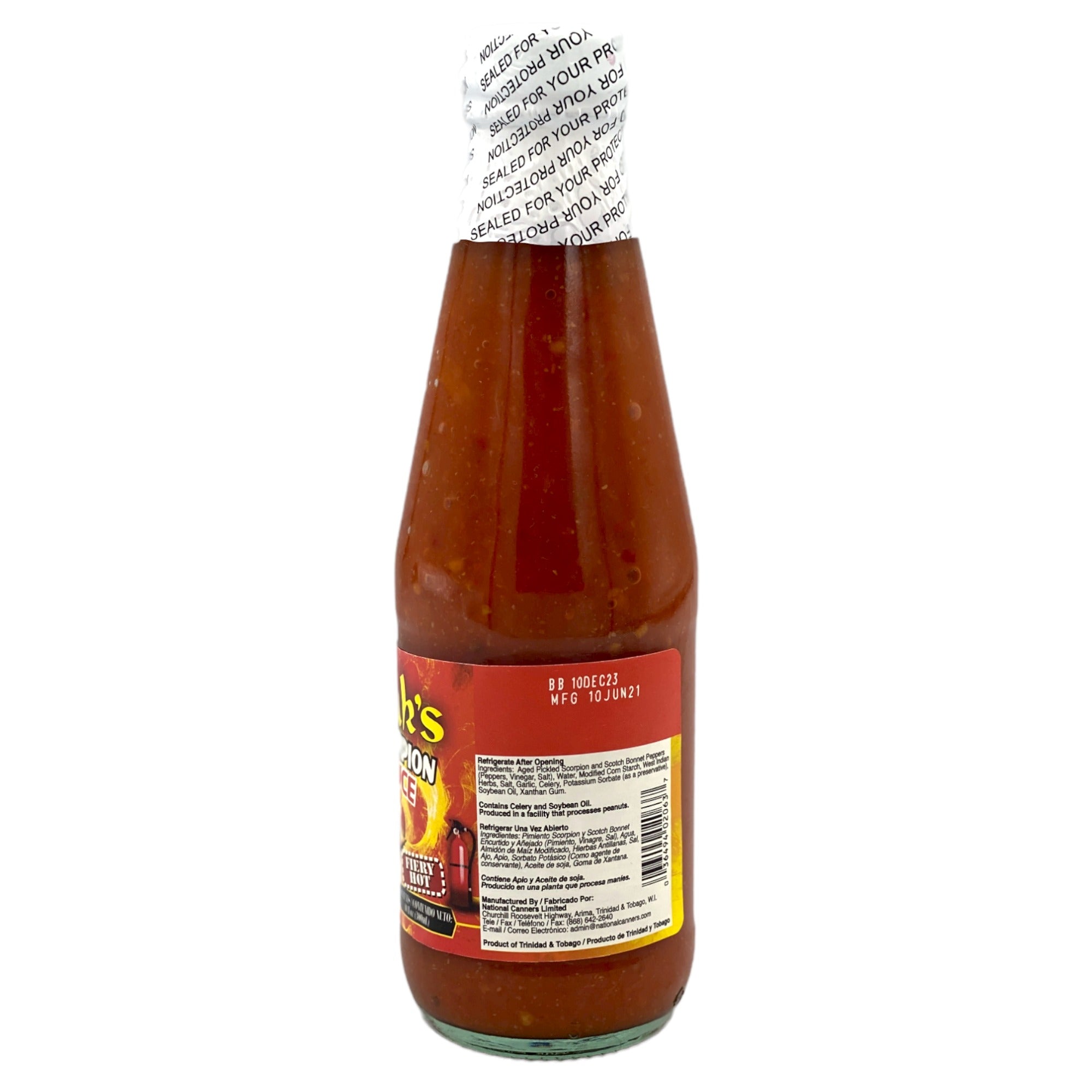 MATOUK'S TRINIDAD SCORPION PEPPER SAUCE 10 FL OZ (300mL)