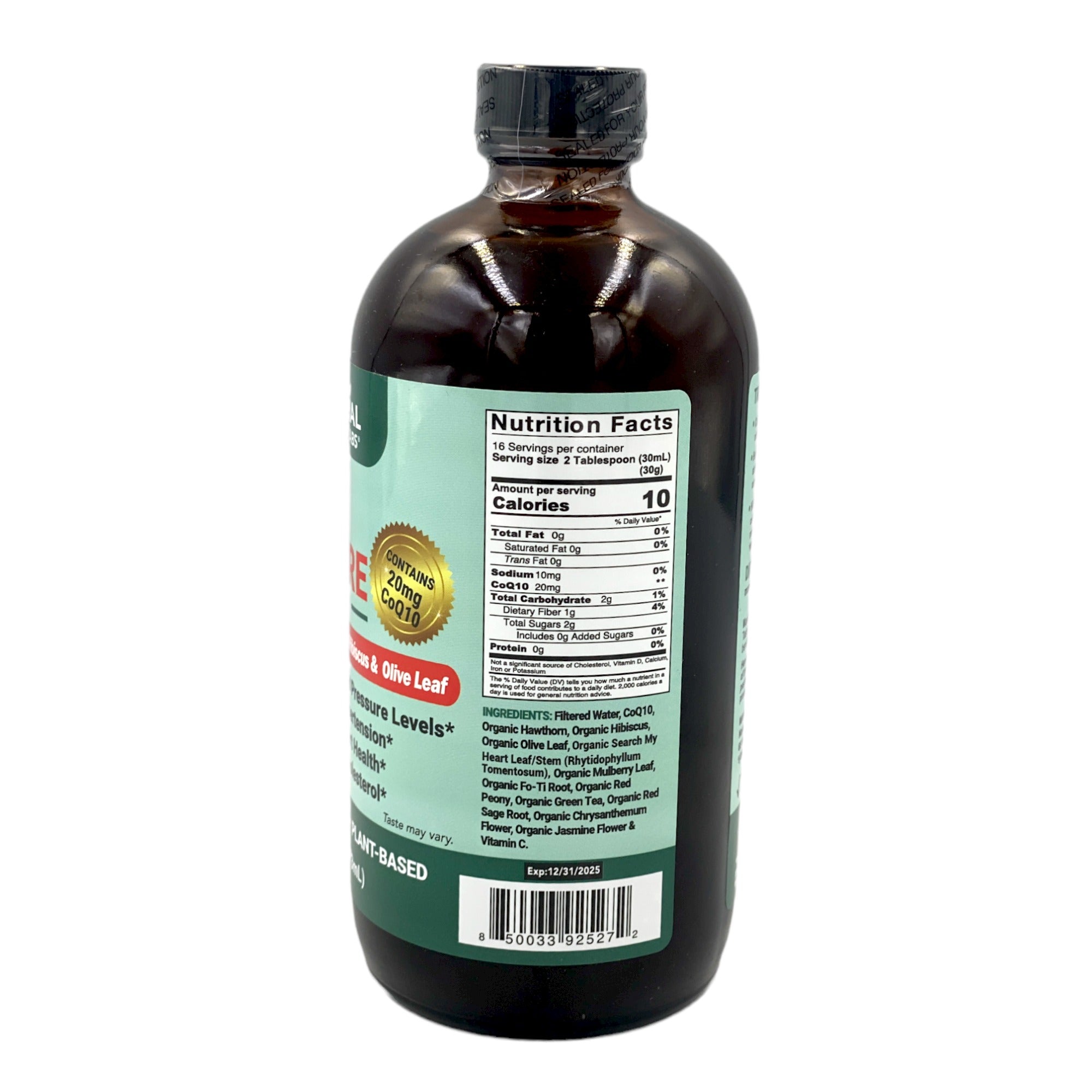 NATURAL HERBAL LABS BLOOD PRESSURE FORMULA 16 OZ.