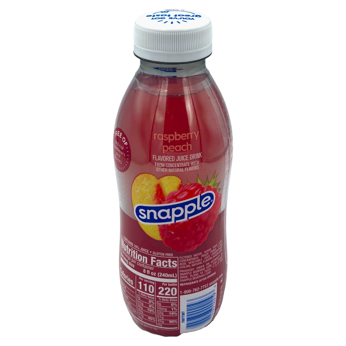 SNAPPLE RASPBERRY PEACH ICED TEA 16 FL OZ – sams247