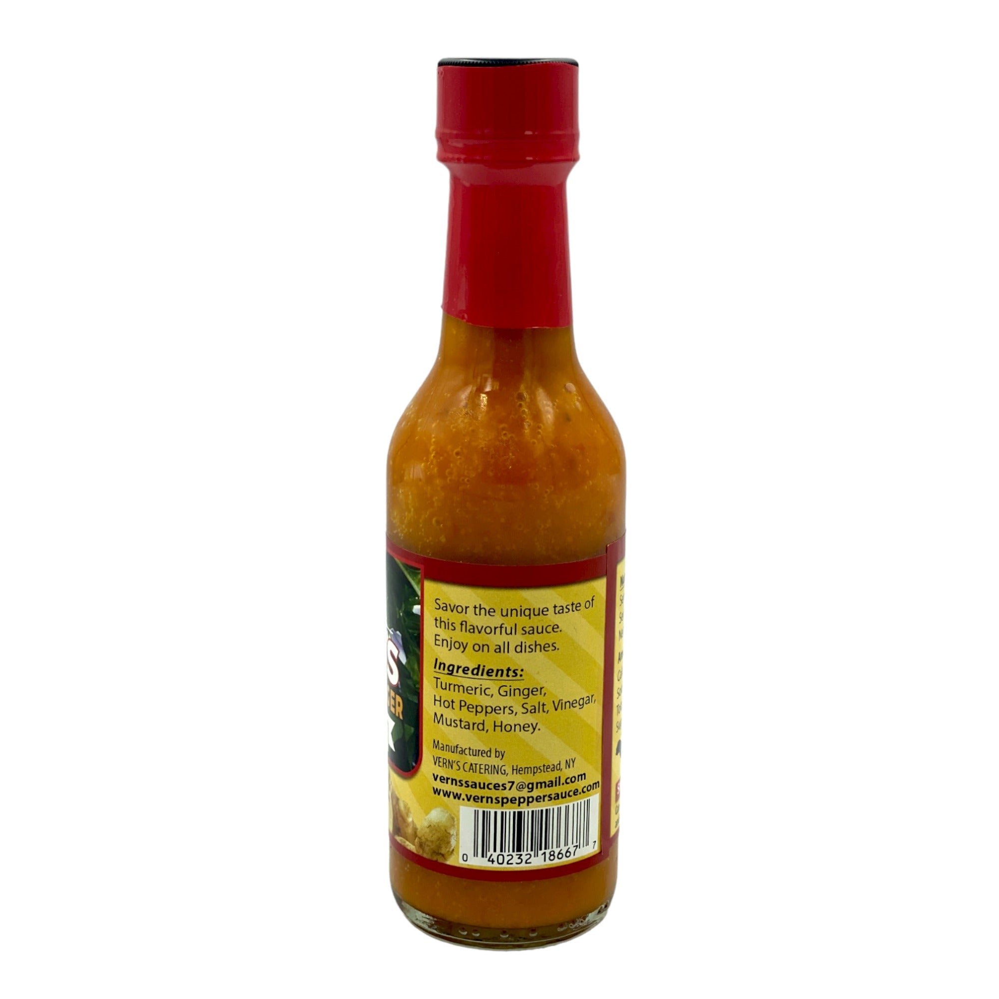 VERN'S TURMERIC & GINGER PEPPER SAUCE 5 FL OZ (147mL)