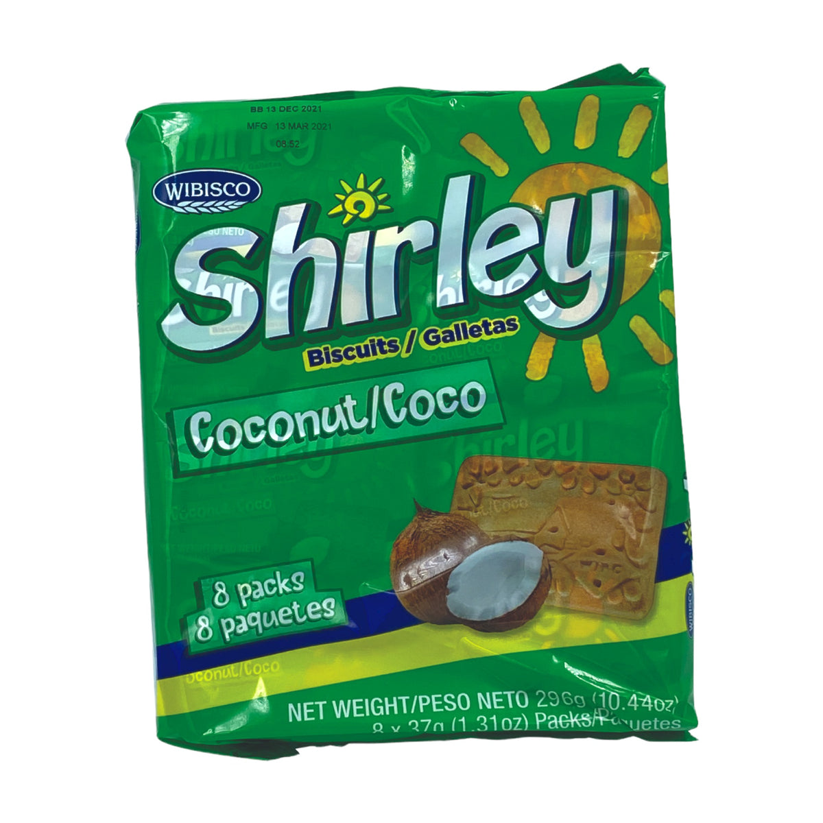 WIBISCO SHIRLEY COCONUT BISCUITS (8 PACKS) 10.44 OZ – sams247