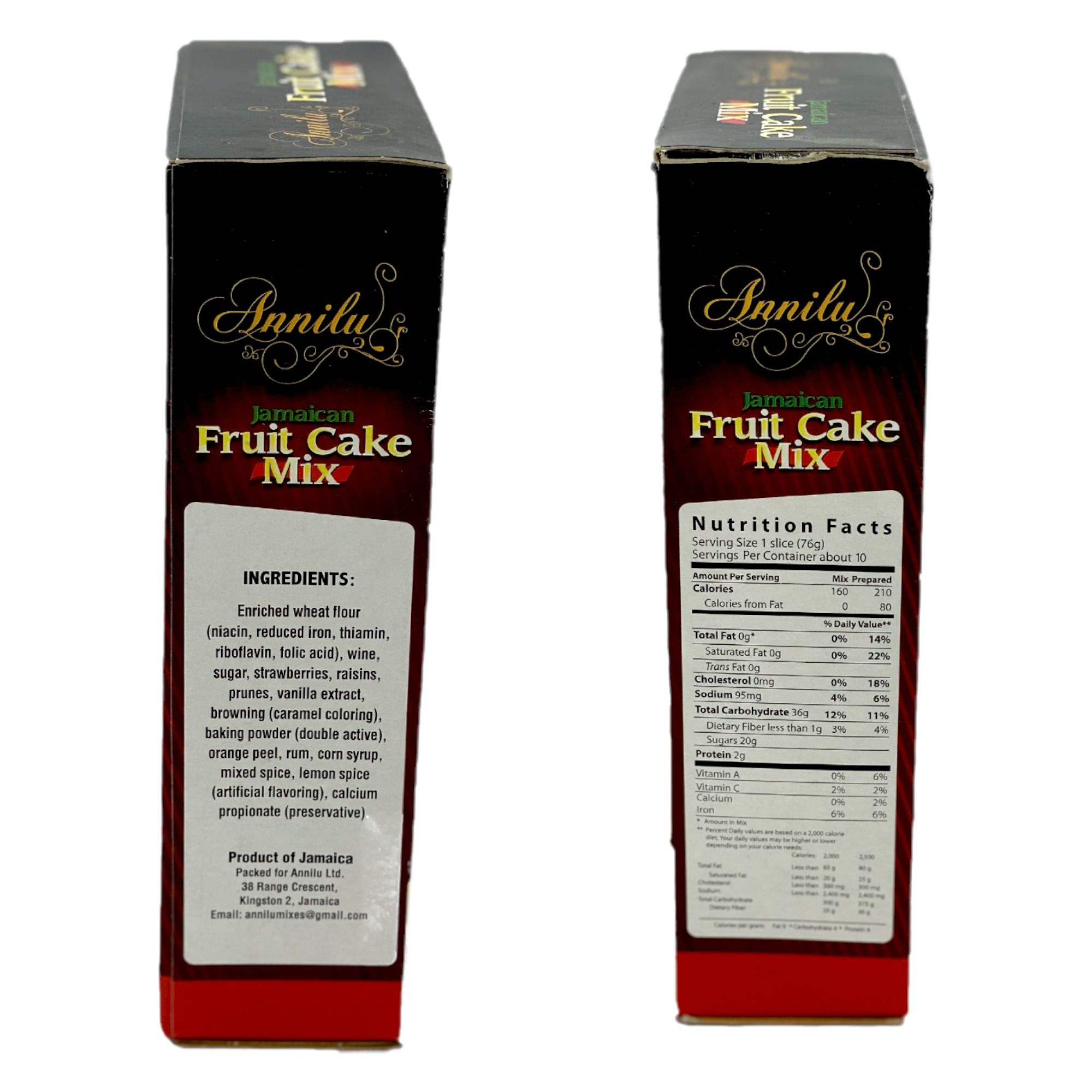 ANNILU JAMAICAN FRUIT CAKE MIX 1.7LB (723G)