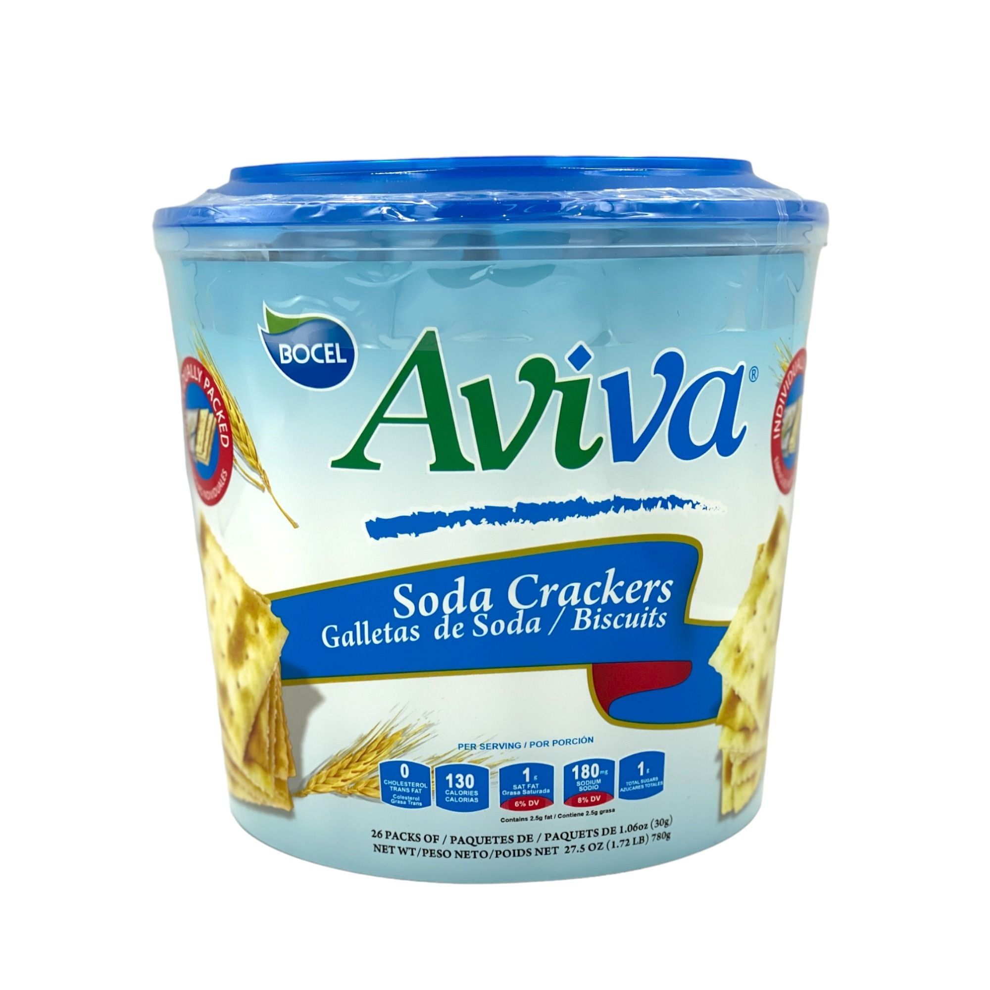 AVIVA SODA CRACKERS 30 G (26 PACKS)